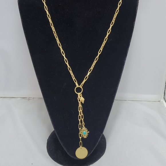 Rebecca minkoff gold Navajo Y-necklace - Picture 3 of 6